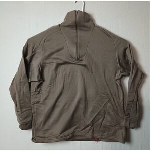 Tullahoma Cold Weather Military Undershirt 1/4 Zip Pullover XX-Large‎ Brown CC
